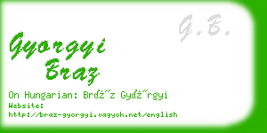 gyorgyi braz business card